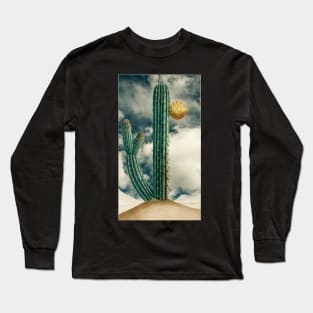 Vintage cactus illustration Long Sleeve T-Shirt